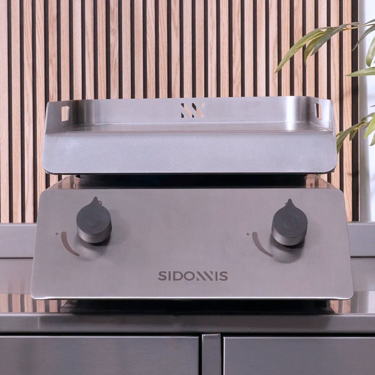 Quemador de gas SIDONNIS + Plancha de gas FIAMMA NERA